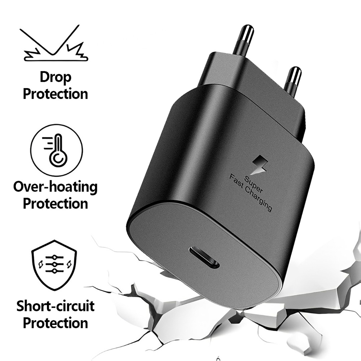 三星25W欧规充电器2